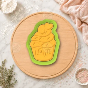Ice Cream Gelato Love Cookie Cutter & Stamp