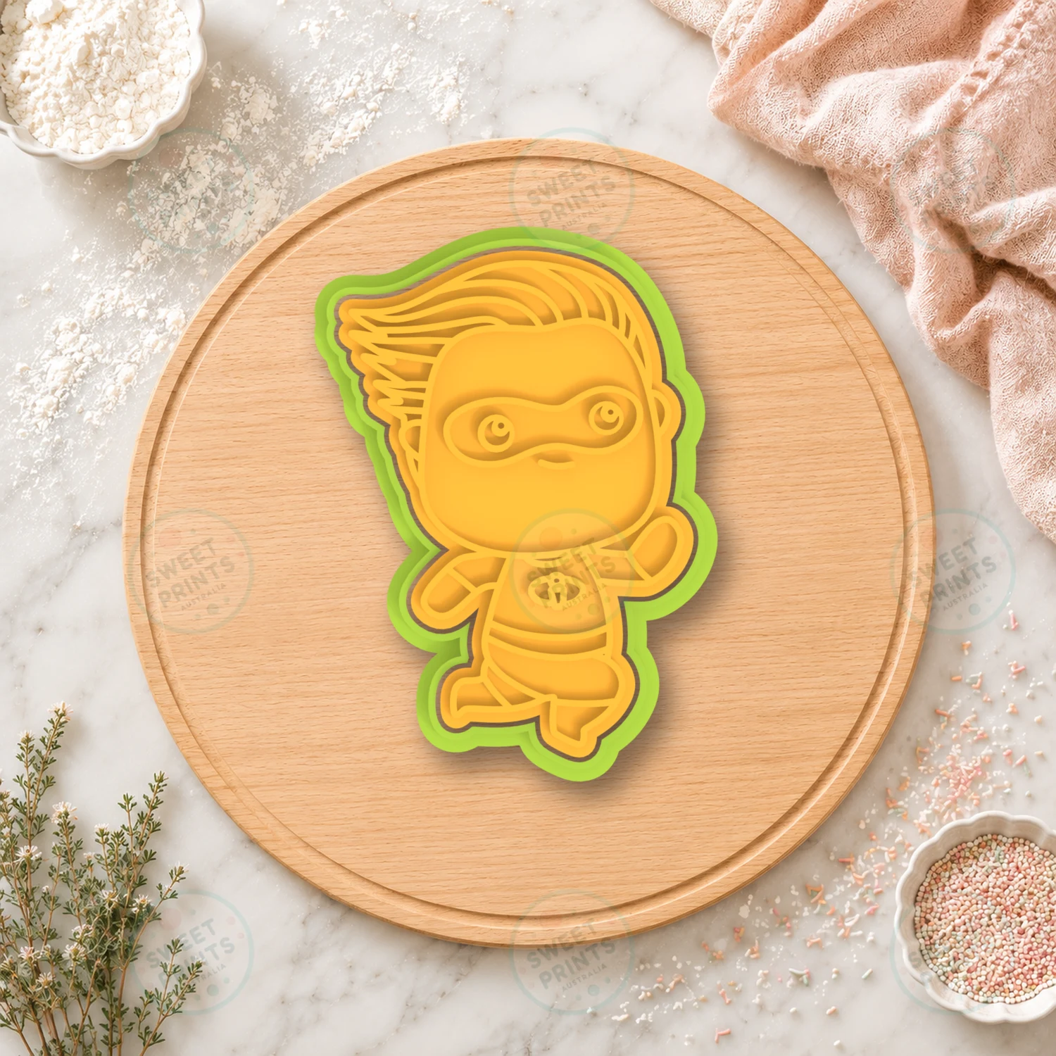Dash Parr Cookie Cutter & Stamp cookie cutter