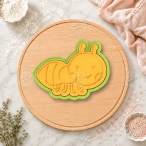 Bee Side View Cookie Cutter & Stamp