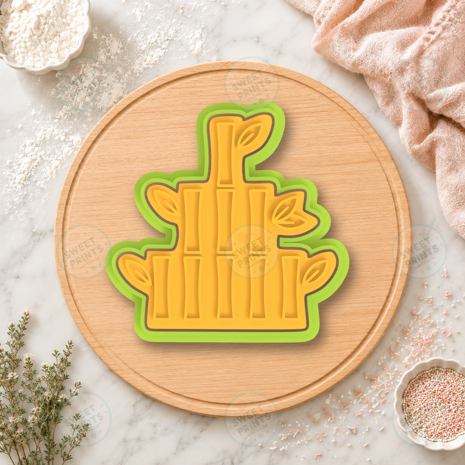 Bamboo Cookie Cutter & Stamp cookie cutter