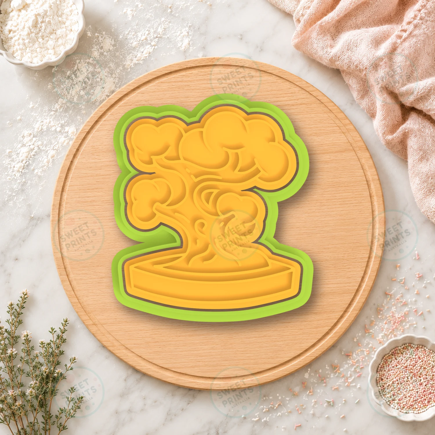 Bonsai Cookie Cutter & Stamp cookie cutter