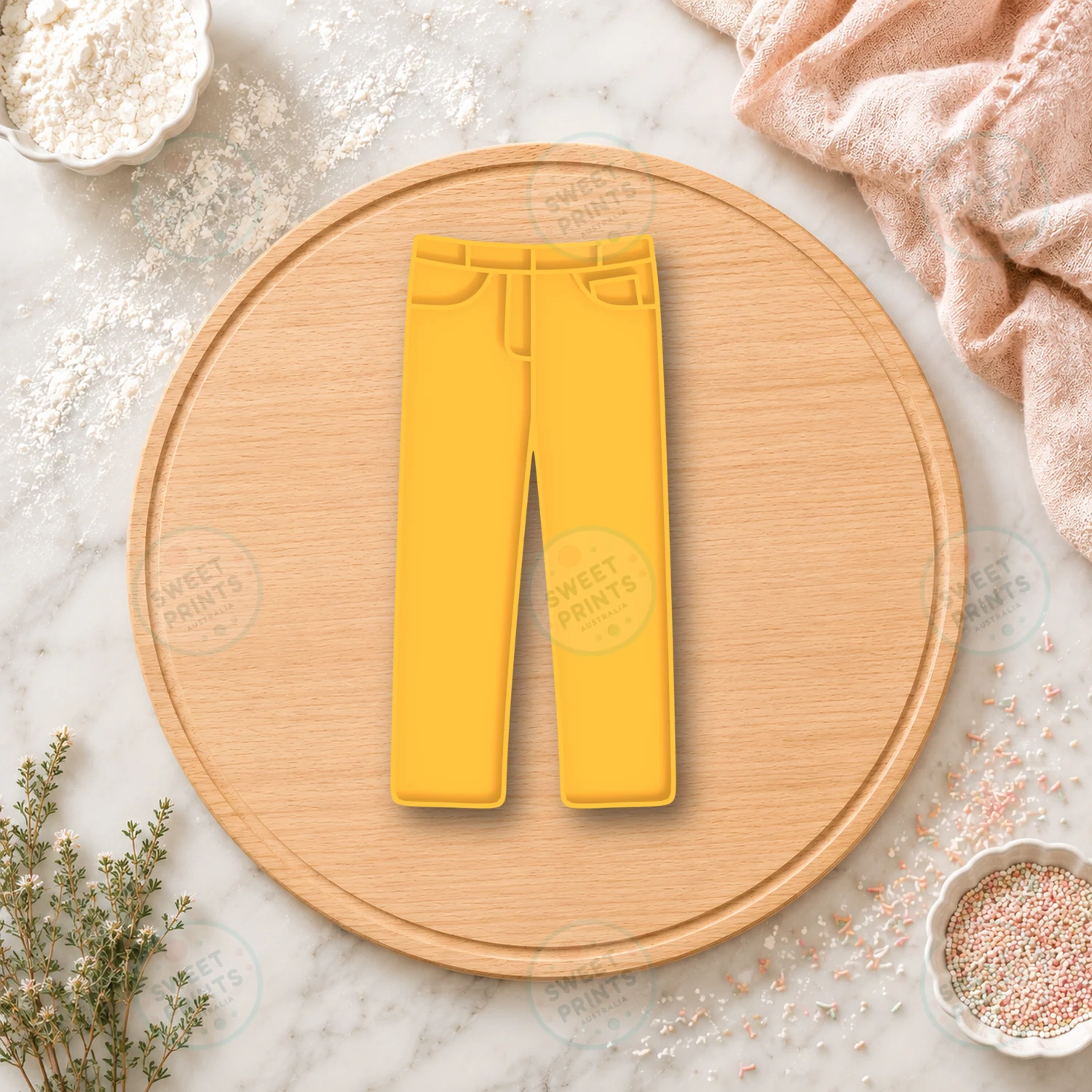 Jean Cookie Stamp cookie cutter