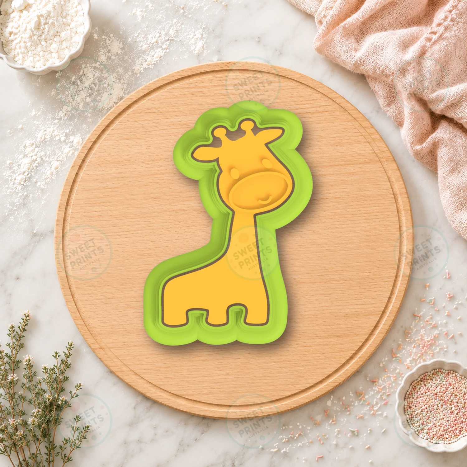 Jungle Giraffe Cookie Cutter & Stamp cookie cutter