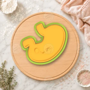 Kawaii Stomach Cookie Cutter & Stamp