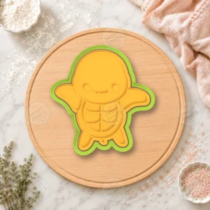 Kawaii Turtle Front View Cookie Cutter & Stamp