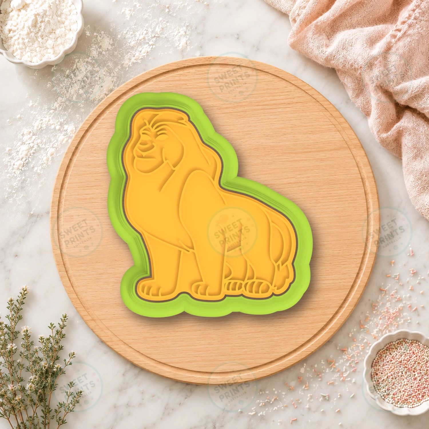 Simba 1 Cookie Cutter & Stamp cookie cutter