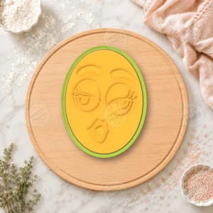 M&M Character Face Eyelashes Cookie Cutter & Stamp