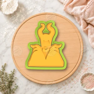 Maleficent Horned Headdress Crown Cookie Cutter & Stamp