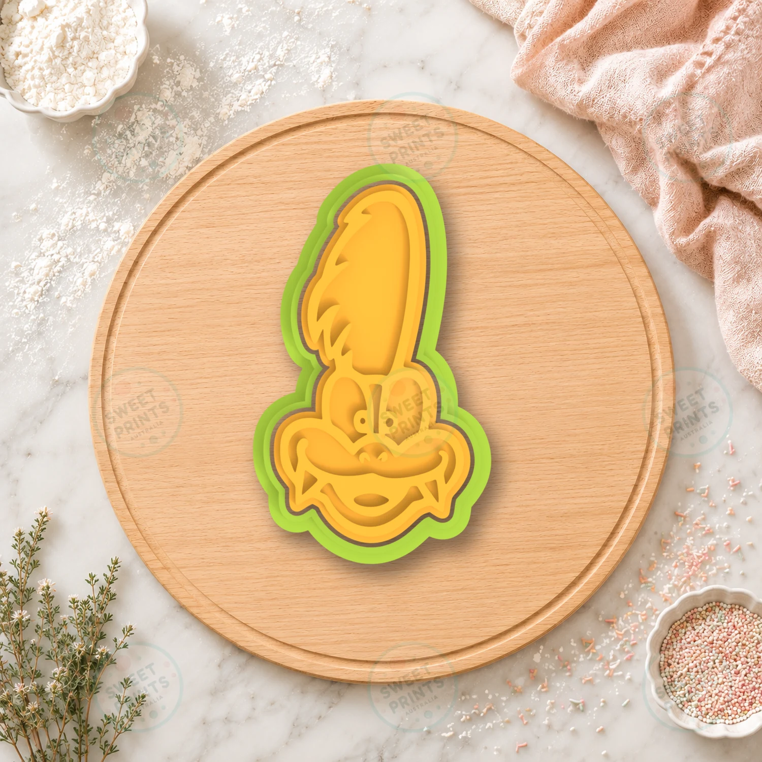 Mario Ape Character Face Calm Cookie Cutter & Stamp cookie cutter