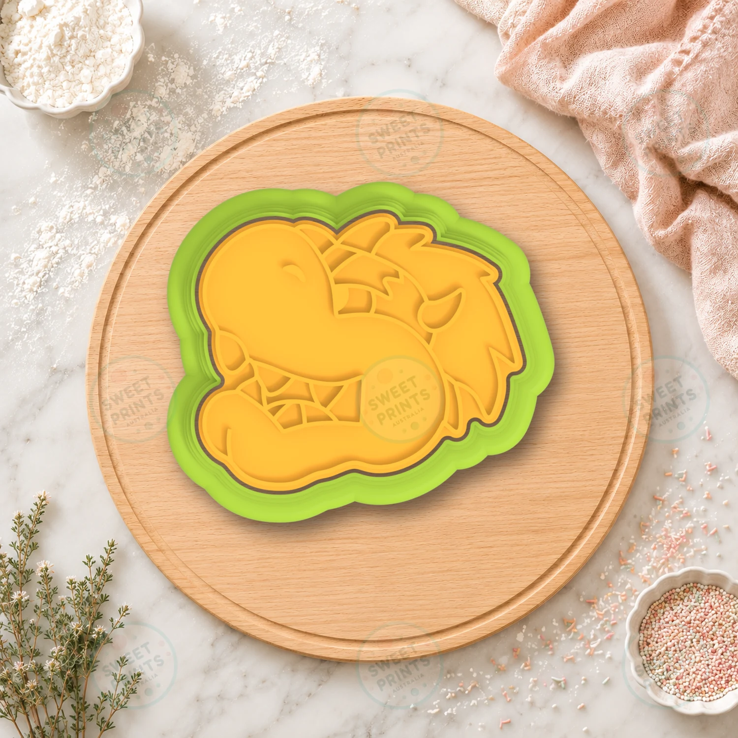 Mario Bowser Head Cookie Cutter & Stamp cookie cutter