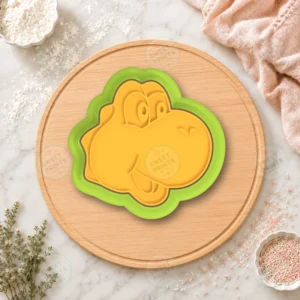 Mario Yoshi Head Cookie Cutter & Stamp