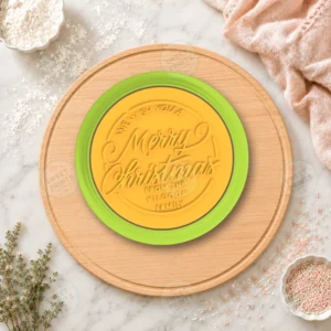 Merry Christmas Custom Cookie Cutter & Stamp
