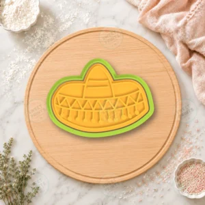 Sombrero Hat Dotted Cookie Cutter & Stamp
