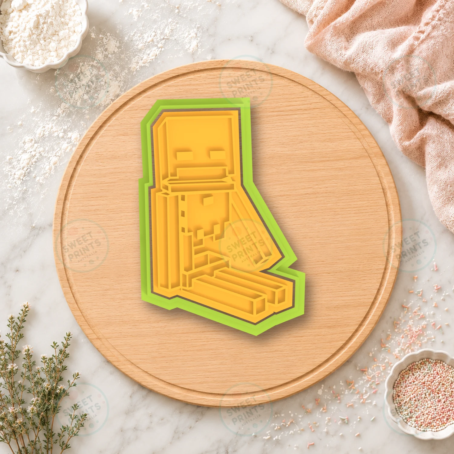 Minecraft Mob Character Cookie Cutter & Stamp cookie cutter