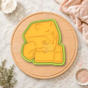 Minecraft Pumpkin Golem Cookie Cutter & Stamp