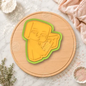 Sleepy Blocky Character 2 Cookie Cutter & Stamp