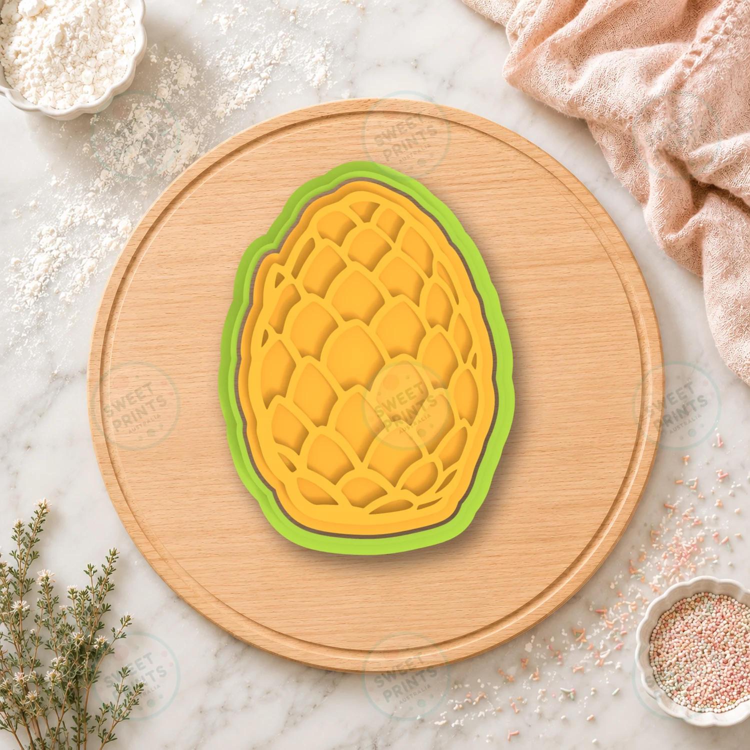 Pinecone 2 Cookie Cutter & Stamp cookie cutter