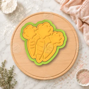 Bunch Of Carrots Cookie Cutter & Stamp