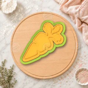 Single Carrot Cookie Cutter & Stamp