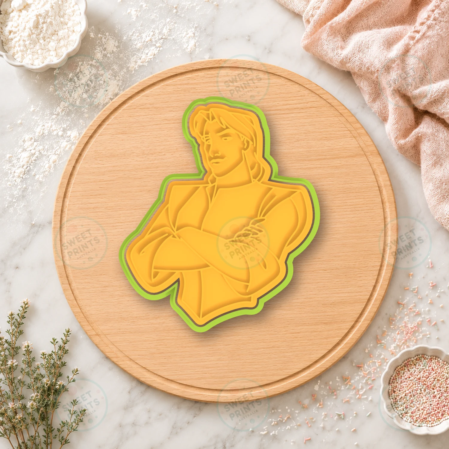 John Smith Character Cookie Cutter & Stamp cookie cutter