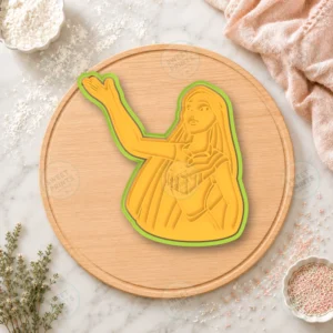 Pocahontas Character Cookie Cutter & Stamp