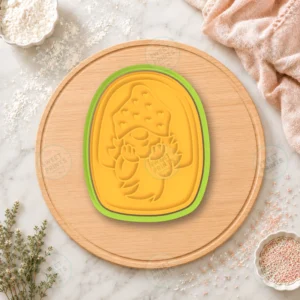 Gnome Girl Heart Hood Cookie Cutter & Stamp
