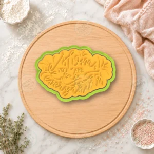 Happy Mothers Day Banner Text Cookie Cutter & Stamp