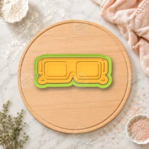 3D Glasses Cookie Cutter & Stamp