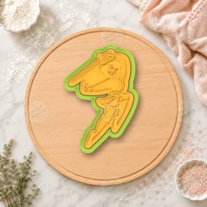 Mulan With Sword Cookie Cutter & Stamp