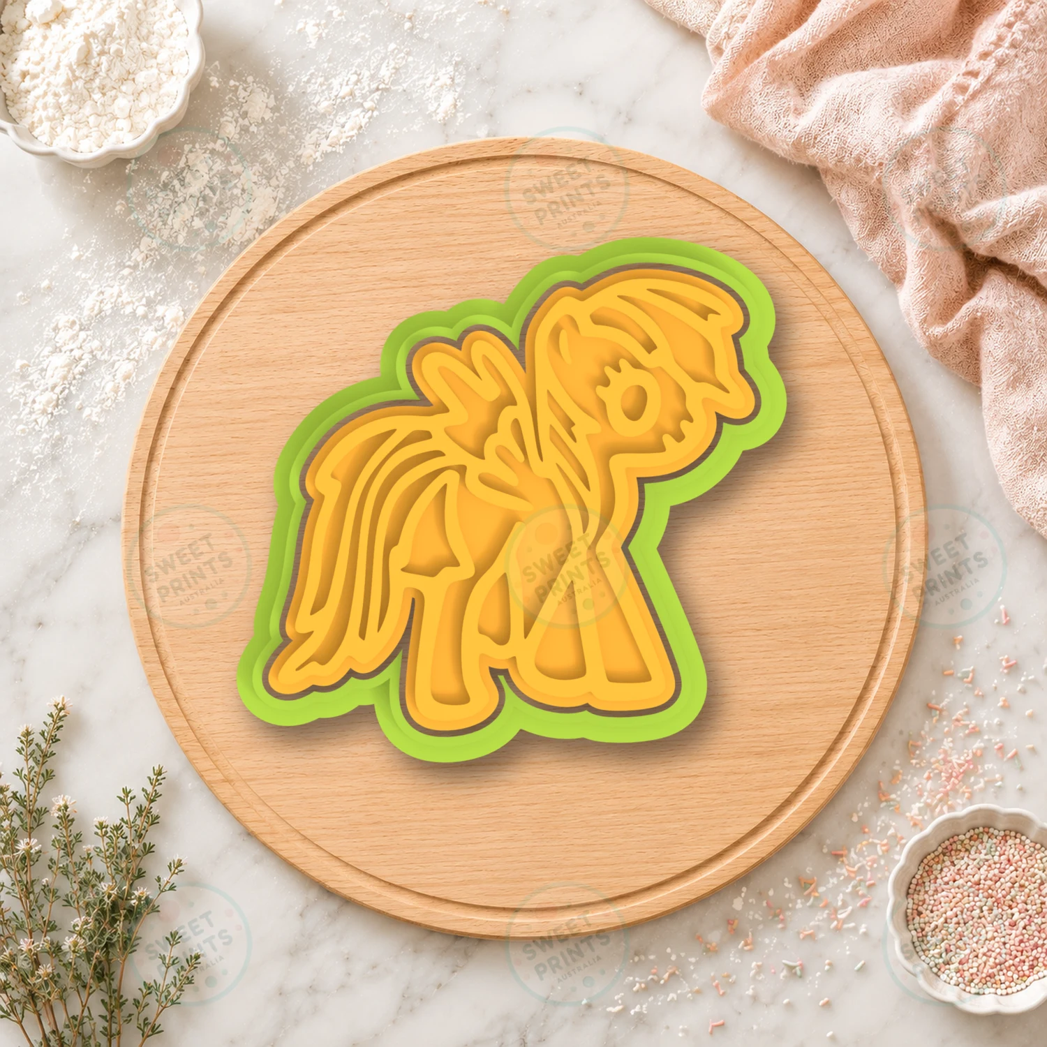 My Little Pony Pegasus Character Cookie Cutter & Stamp cookie cutter