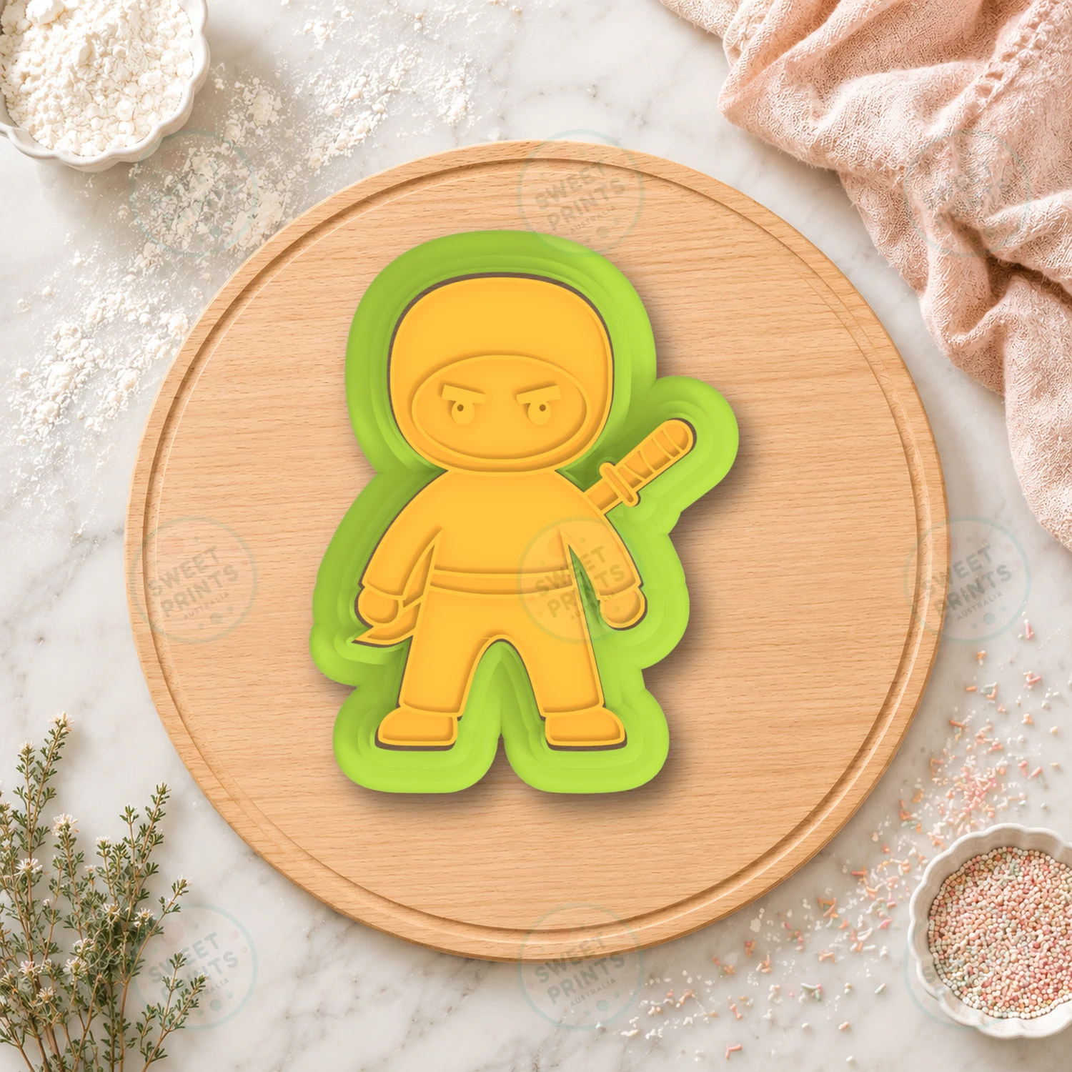 Ninja 1 Cookie Cutter & Stamp cookie cutter