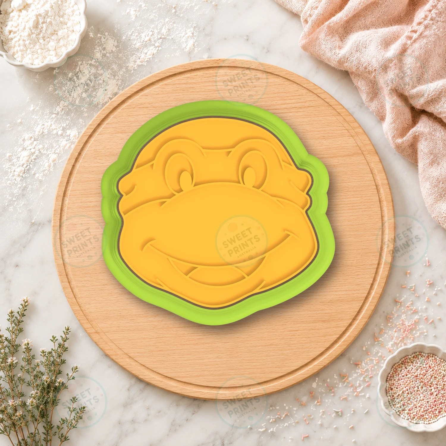 Ninja Turtle Cookie Cutter & Stamp cookie cutter