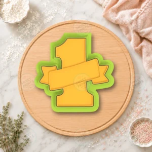Number 1 Flag Cookie Cutter & Stamp