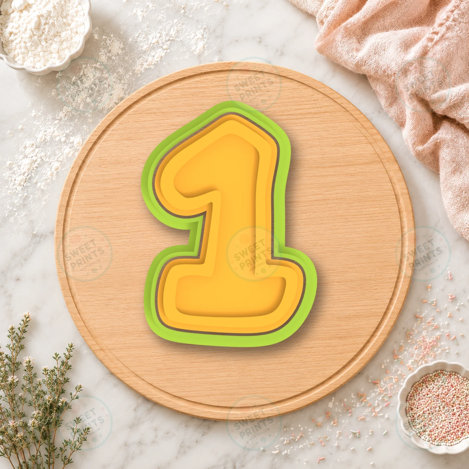 Number 10 Cookie Cutter & Stamp cookie cutter