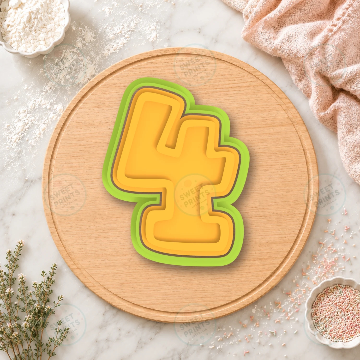Number 13 Cookie Cutter & Stamp cookie cutter
