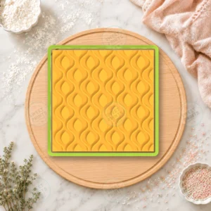Wavy Ogee Pattern Cookie Cutter & Stamp