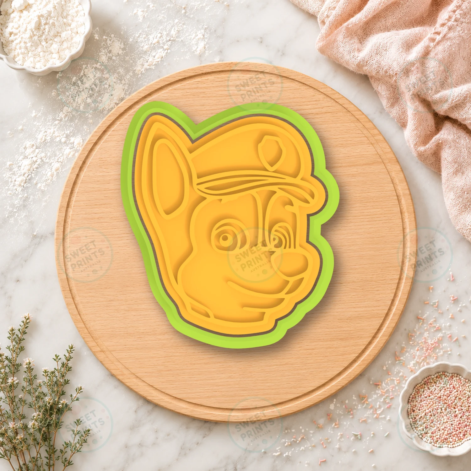 Chase Cookie Cutter & Stamp cookie cutter