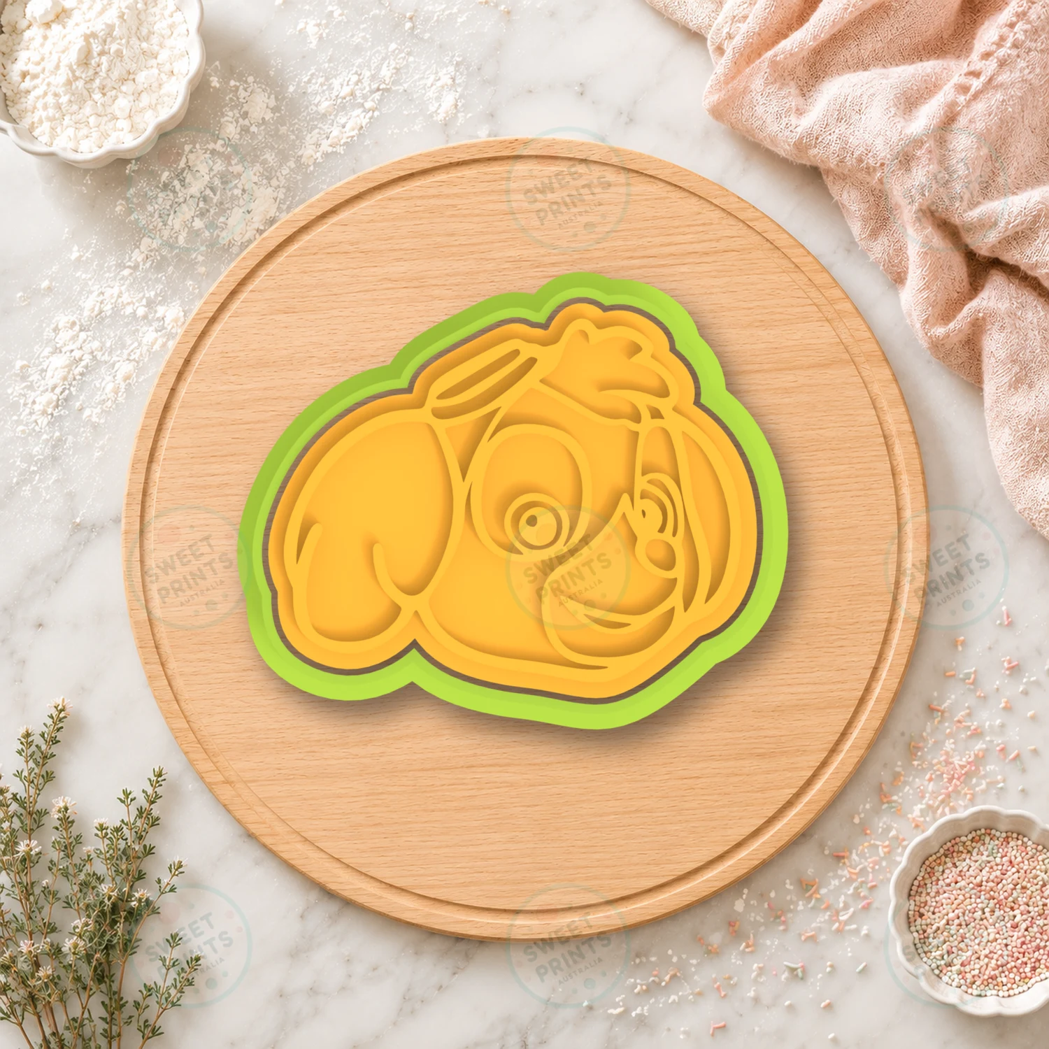 Skye Cookie Cutter & Stamp cookie cutter