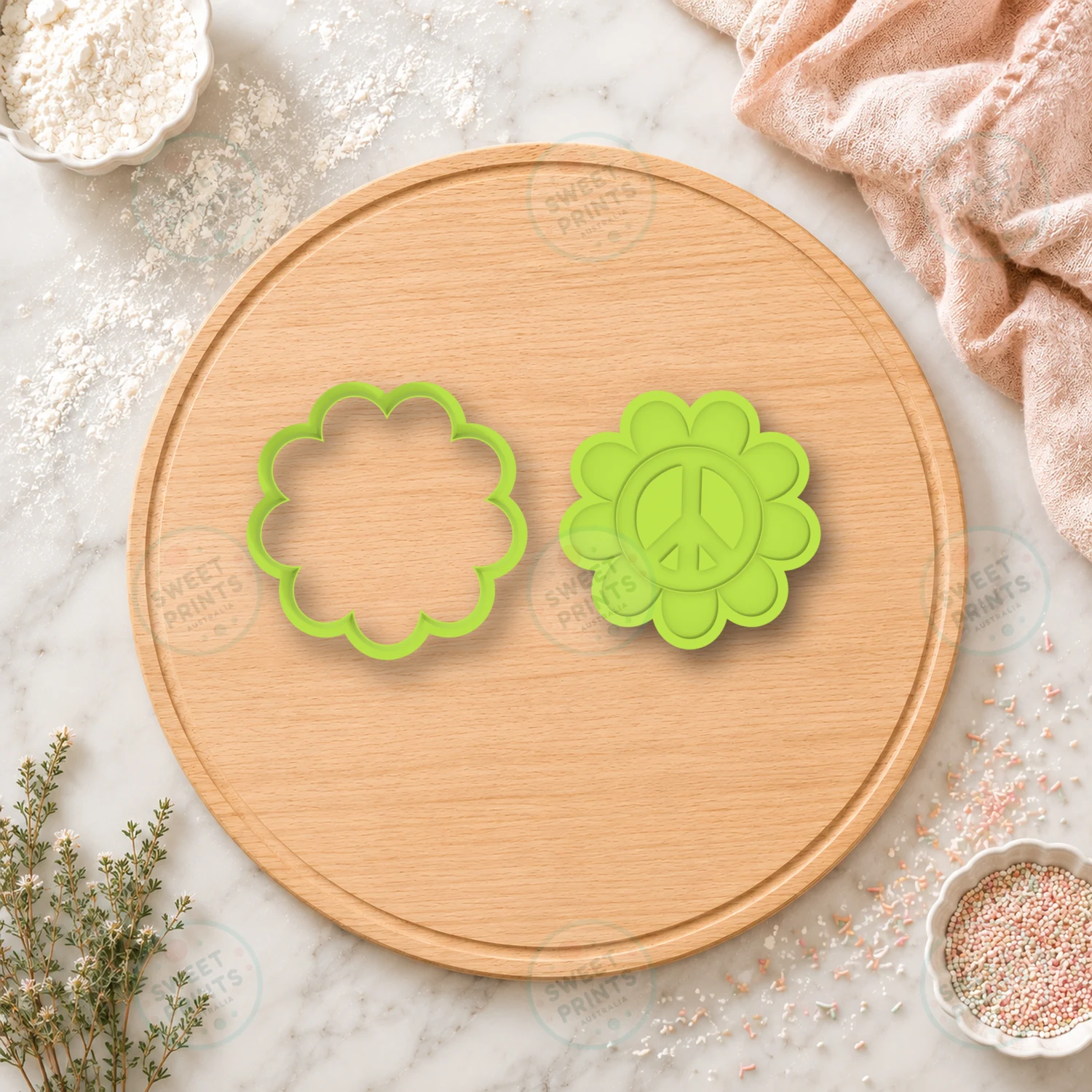 Peace Sign Hand Cookie Cutter cookie cutter