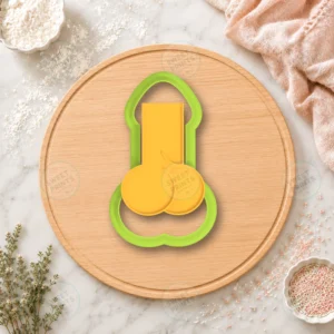 Penis Heart Part1 Cookie Cutter & Stamp