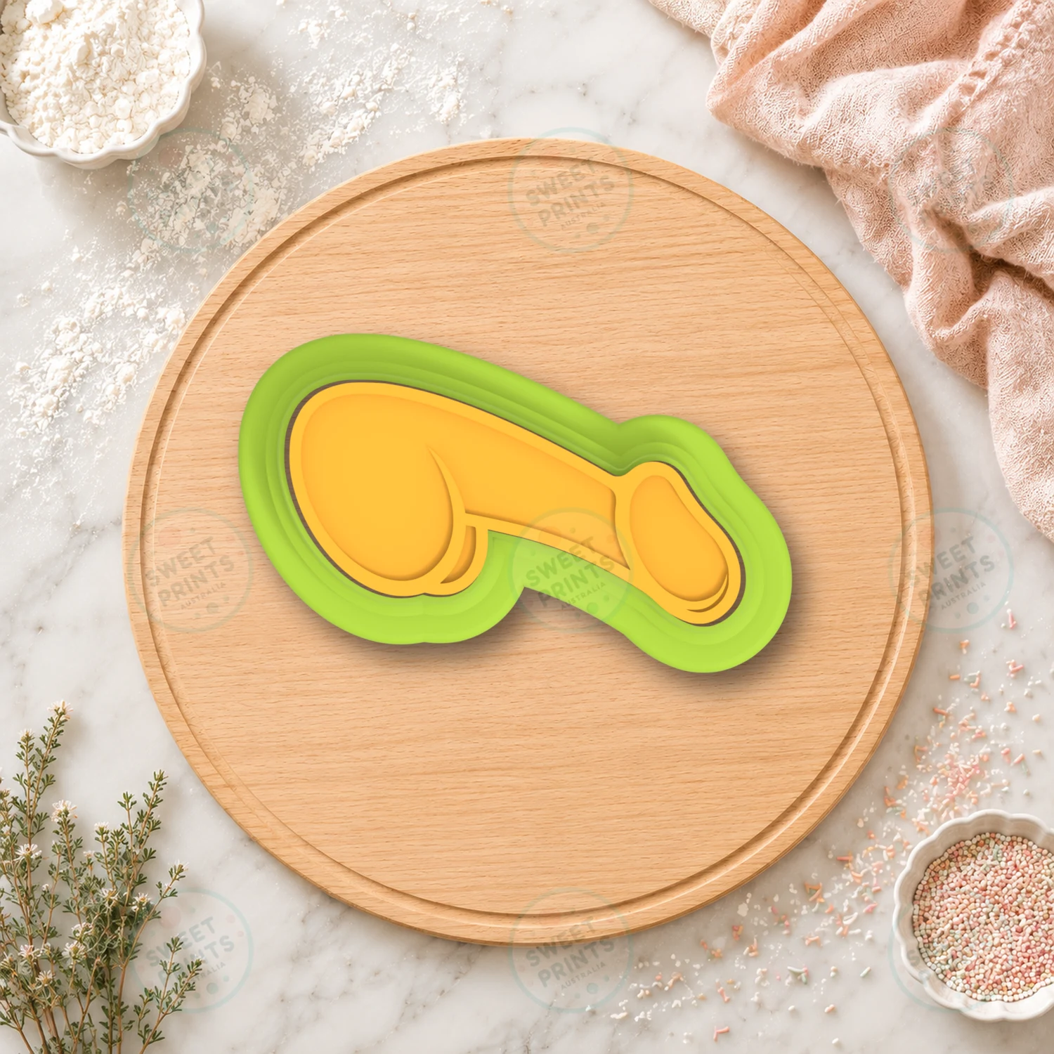 Penis Hens Stl Cookie Cutter & Stamp cookie cutter