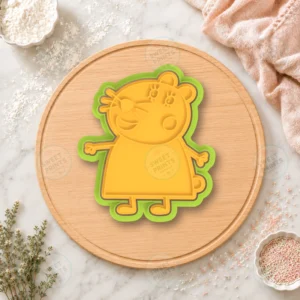 Peppa Pig Character With Eye Patch Cookie Cutter & Stamp