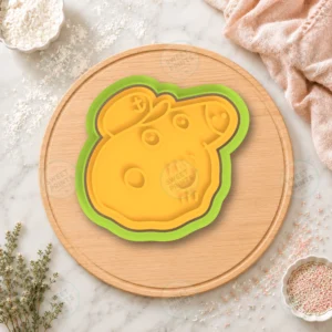 Peppa Pig Family Head With Sailor Hat Cookie Cutter & Stamp