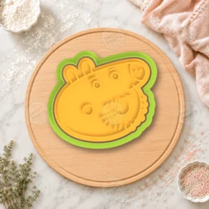 Zuzu Zebra Head Cookie Cutter & Stamp