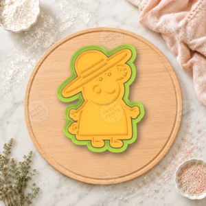 Peppa Pig Family Full Body With Sun Hat Cookie Cutter & Stamp
