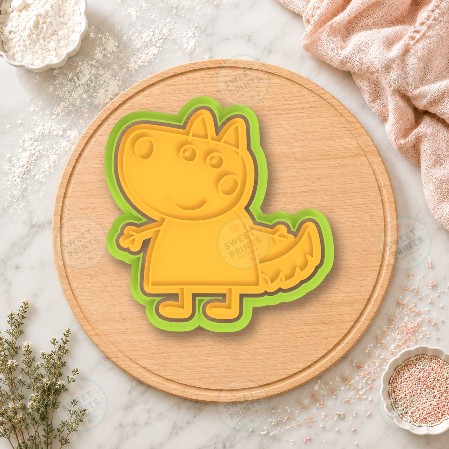 Dinosaur Toy Cookie Cutter & Stamp cookie cutter