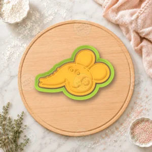 Elephant Face 3 Cookie Cutter & Stamp