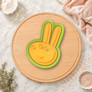 Rabbit Face 2 Cookie Cutter & Stamp