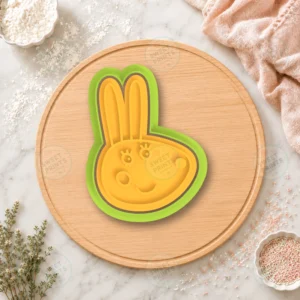 Rabbit Face 3 Cookie Cutter & Stamp