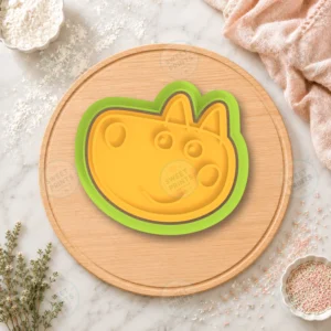 Dog Face 3 Cookie Cutter & Stamp